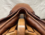 17.5" Bates Caprilli Close Contact Saddle   08578