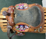 14" Hilason Pony Western Saddle  08599 - Mickey Mouse