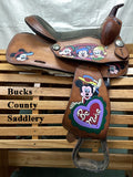 14" Hilason Pony Western Saddle  08599 - Mickey Mouse